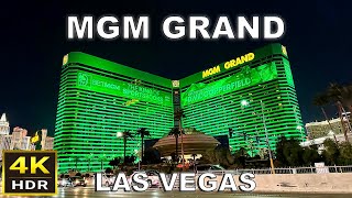 4K HDR MGM Grand Las Vegas Walking Tour  June 2024 [upl. by Lenad]