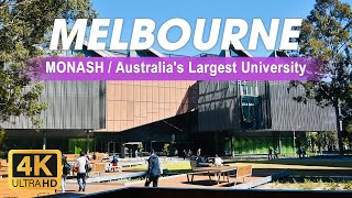 Is Monash Australias largest university  Drivethrough Clayton Campus VIC 3800  Melbourne  4K [upl. by Darla]