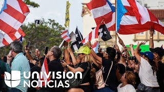 Sectores populares y varios artistas protestaron en Puerto Rico exigiendo la renuncia de Rosselló [upl. by Hercules]