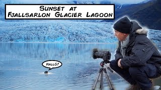 Landscape Photography  Sunset at Fjallsarlon Glacier Lagoon Iceland [upl. by Ninnette]