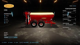 FS 22  Epandeur Chaux ou Engrais moddé sur Eurêka Farm [upl. by Berey539]