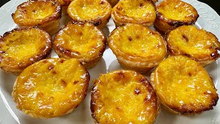 Portuguese Custard Tarts Recipe  Pastéis de Nata [upl. by Roley]