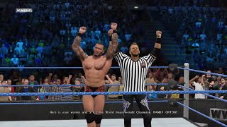 Orton went for the RKO almost hit the special guest referee  WWE2K15 [upl. by Assadah]