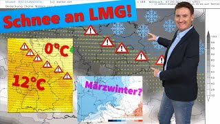 Schnee und massive Hochwassergefahr an Wettergrenze ECMWF mit strammer Kälte ab Mitte Februar [upl. by Ahsinot]