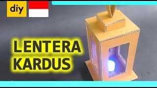 Cara Membuat Lentera dari Kardus Bekas  Kerajinan Tangan [upl. by Dralliw]