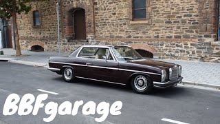 Bagged Mercedes w114 coupe [upl. by Onitrof]