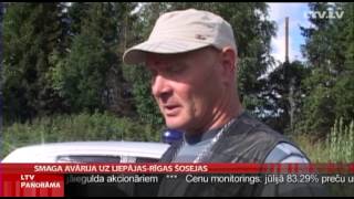 Smaga avārija uz Liepājas šosejas [upl. by Nomyad]