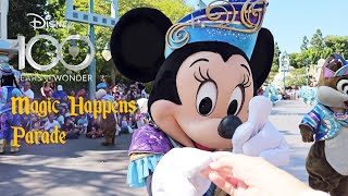 Disney100 2023 Magic Happens Parade at Disneyland Park California  full show [upl. by Koo]