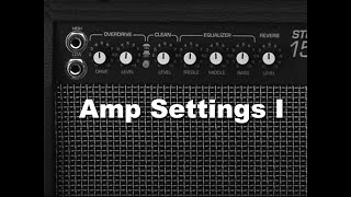 Amp Settings 1  How to get Blues Country Rock and Metal Sounds  First Electric Guitar Lesson [upl. by Leziar836]