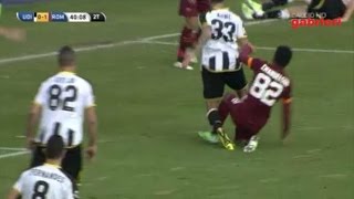 Udinese Roma 0 1 Polemica Garcia Pozzo per gli episodi gol e fallo rigore [upl. by Ameehsat]