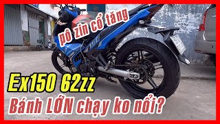 62zz BRT pô zin cổ tăng cho Exciter 150 bánh siêu to [upl. by Isman]