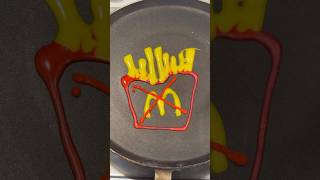 French Fries 🍟 Pancake Art [upl. by Ylime]