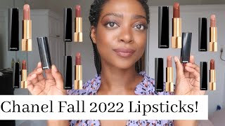 New Chanel Rouge Allure Fall 2022 Lipsticks Review [upl. by Lorine]