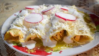 ENCHILADAS VERDES DE POLLO son simplemente deliciosas y fáciles de preparar 4k  La cuinique [upl. by Annid]