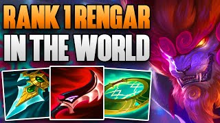 BEST RENGAR IN THE WORLD SOLO CARRIES A CHALLENGER GAME  CHALLENGER RENGAR JUNGLE GAMEPLAY  S13 [upl. by Serolod270]