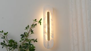 Alabaster Rounded Wall Light [upl. by Tenn673]