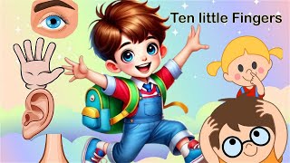 Ten little fingers ten little toes Nursery Rhymes  Kids songs  Poems and Cartoon for babies [upl. by Ahsiadal]