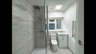 💦 Wet Room Refurbishment Brentwood brentwoodbathrooms buildersbrentwood modernbathroom reels [upl. by Natal]