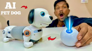 RC AI Smart Robo Dog Unboxing amp Testing  Chatpat toy TV [upl. by Alleynad]