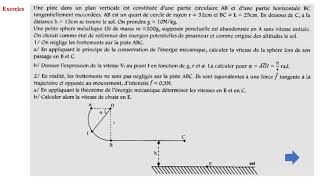 Exercice Energie potentielle de pesanteur et Energie mecanique [upl. by Garratt]