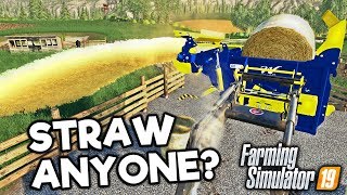 STRAW ANYONE Lets Play Farming Simulator 19  Episode 54 [upl. by Budge]