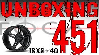 Focal 451 18x8 40 Wheel Rim Unboxing [upl. by Danieu]