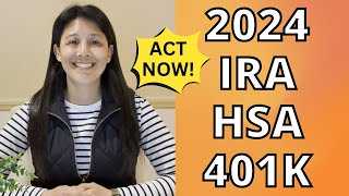 Retirement Account Contribution Limits 2024 on IRA HSA 401k  What Is MAGI [upl. by Magnolia]