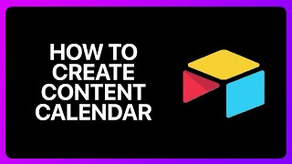 How To Create Content Calendar In Airtable Tutorial [upl. by Anattar878]