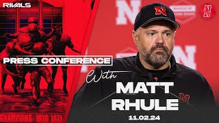 Nebraska Football Matt Rhule press conference after loss to UCLA Nov 2 2024 [upl. by Welsh]