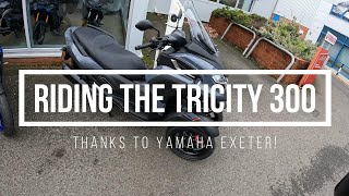 Riding the STUNNING Yamaha Tricity 300  Exploring Devon [upl. by Nabatse684]