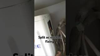 Split ac outdoor unit fixed viralvideo automobile shortvideo [upl. by Ybsorc]