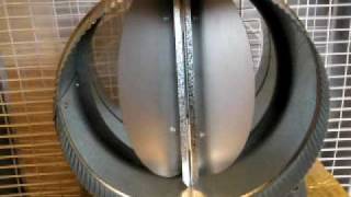 Butterfly Backdraft Damper for Round Air Duct by Luxury Metals [upl. by Anierdna]