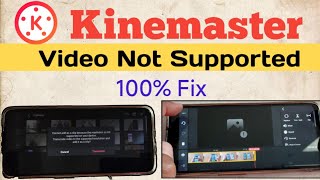 kinemaster video transcode problem Fix  video not supported in kinemaster video editor [upl. by Cranston]