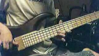 DragonForce Guitar Solo Played on Bass  2 [upl. by Strage]