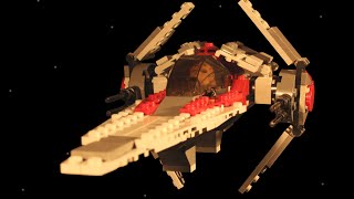 Lego Star Wars VWing Fighter Stop Motion Build [upl. by Wahkuna]