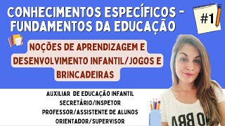 CONHECIMENTOS ESPECÍFICOS  CONHECIMENTOS PEDAGÓGICOS ou FUNDAMENTOS DA EDUCAÇÃO  1 [upl. by Richella]