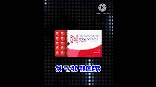 Neurobion Fort Tablet के फायदे  Vitamin B  Complex Neurobionfort shorts khoonbadhane medicine [upl. by Ridan]