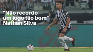 NÃO RECORDO UM JOGO TÃO BOM DIZ NATHAN SILVA SOBRE ATLÉTICO X RIVER PLATE [upl. by Mikahs]