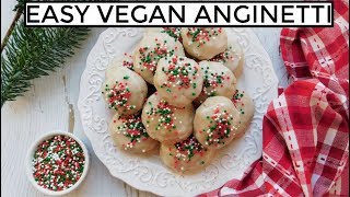 VEGAN ANGINETTI ITALIAN CHRISTMAS COOKIES VEGANMAS 1 PLANTIFULLY BASED [upl. by Depoliti]