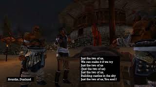 Just the Two of Us Latin Balance salsa version with lyrics WithersSalterMacDonald LotRO instr [upl. by Ziza49]