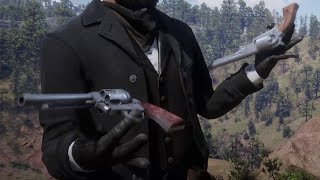 Red Dead Redemption 2  All Gun Spinning Tricks Animations First and Third Person [upl. by Nwahsar51]