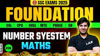 Number System  SSC Foundation Batch 2025  Maths Classes by Utkarsh Sir  SSC CGL CHSL MTS [upl. by Asiluy]