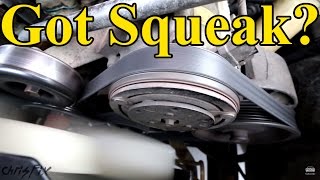 How to Fix a Squeaky Belt figure out where the squeak is coming from [upl. by Skiba]