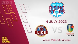 Windwards v Leewards  CWI Men’s Under 19 50over Championships 2023 [upl. by Yliab227]