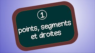 Point droite segment et milieu Géométrie 1 [upl. by Sivrad27]