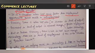 jobless growth  why are we relying more on technology then employment  class 12 Indian economy [upl. by Roehm]