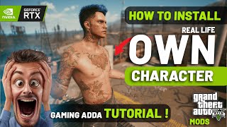 How to install Character Creation Script  GTA 5 MODS  2022  Gaming Adda [upl. by Eliak]