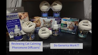 Feliway Cat Calming Pheromone Diffusers Do Generics Work [upl. by Ferrick]