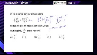 Binom Test 3 Soru 4 [upl. by Nylkaj]