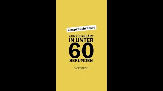 Kurz erklärt in unter 60 Sekunden Was ist die Gaspreisbremse  Energiekrise Gas Bundesregierung [upl. by Jeffry]